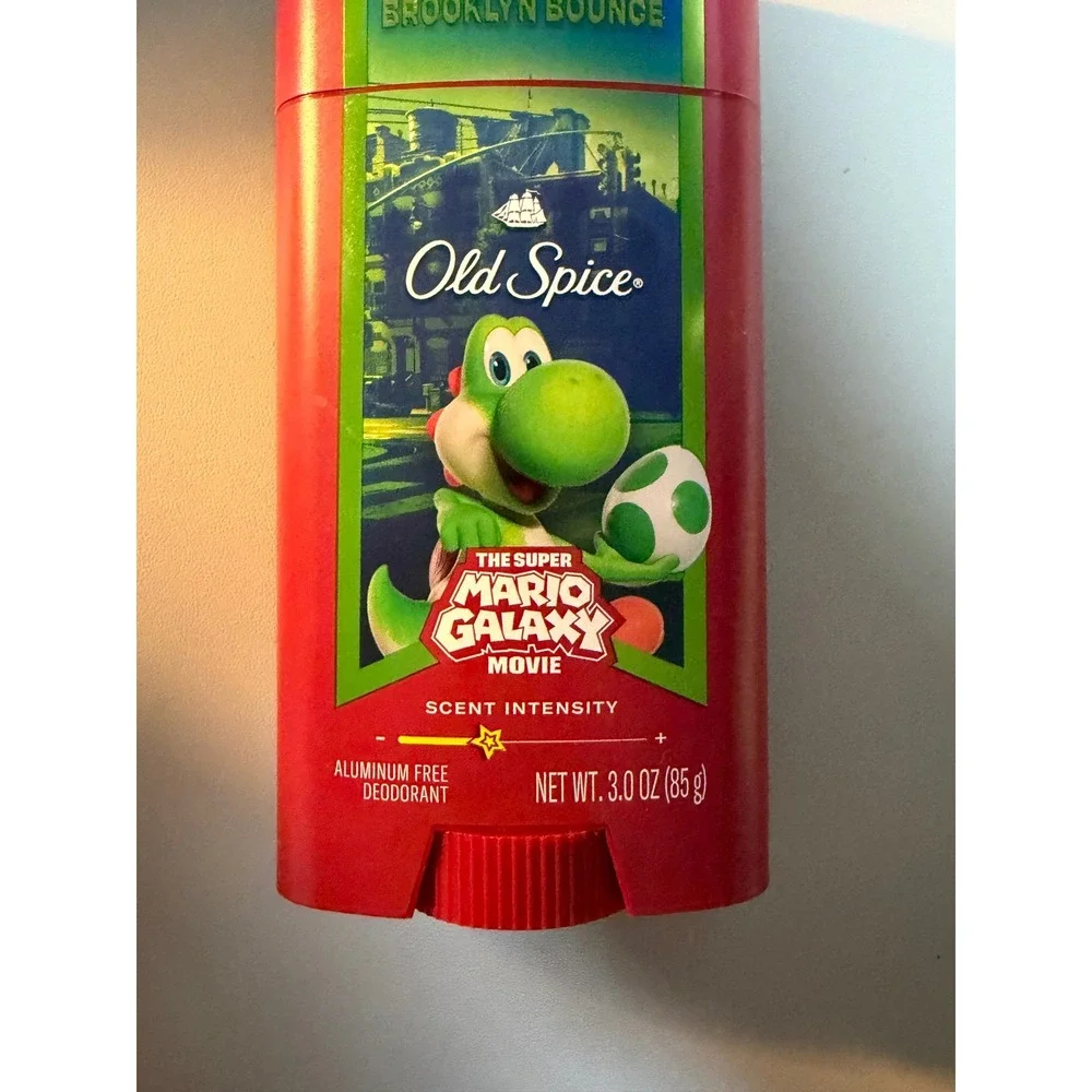 Old Spice Brooklyn Bounce Deodorant Yoshi Super Mario Galaxy Movie 3oz New